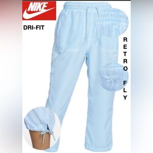 Nike Dri-Fit Retro Fly Women’s Pants Blue Activewear  Capri size XL